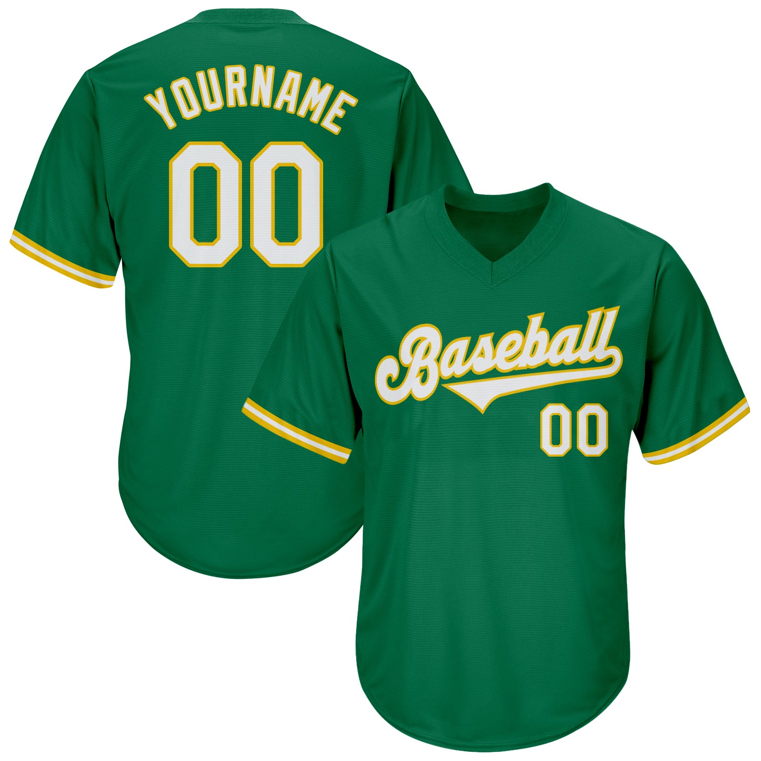Sale Build Gold Baseball Authentic Kelly Green Throwback Shirt
