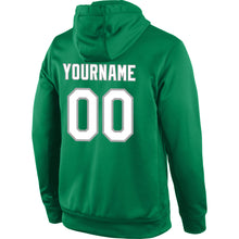 Загрузить изображение в средство просмотра галереи, Custom Stitched Kelly Green White-Gray Sports Pullover Sweatshirt Hoodie
