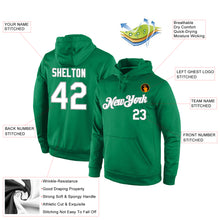 Загрузить изображение в средство просмотра галереи, Custom Stitched Kelly Green White-Gray Sports Pullover Sweatshirt Hoodie
