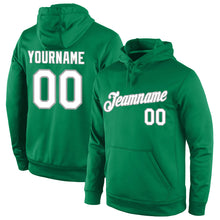 Загрузить изображение в средство просмотра галереи, Custom Stitched Kelly Green White-Gray Sports Pullover Sweatshirt Hoodie
