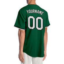 Load image into Gallery viewer, Custom Kelly Green White-Black Authentic Baseball Jersey
