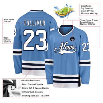 Custom Hockey Jerseys Women's Men's Youth - Make Your Own Hockey Jerseys  Online – Tagged Light Blue– Page 2 – CustomJerseysPro