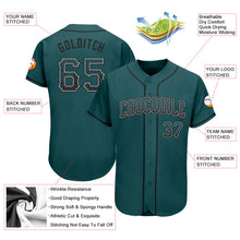 Charger l&#39;image dans la galerie, Custom Midnight Green Black-Gray Authentic Drift Fashion Baseball Jersey
