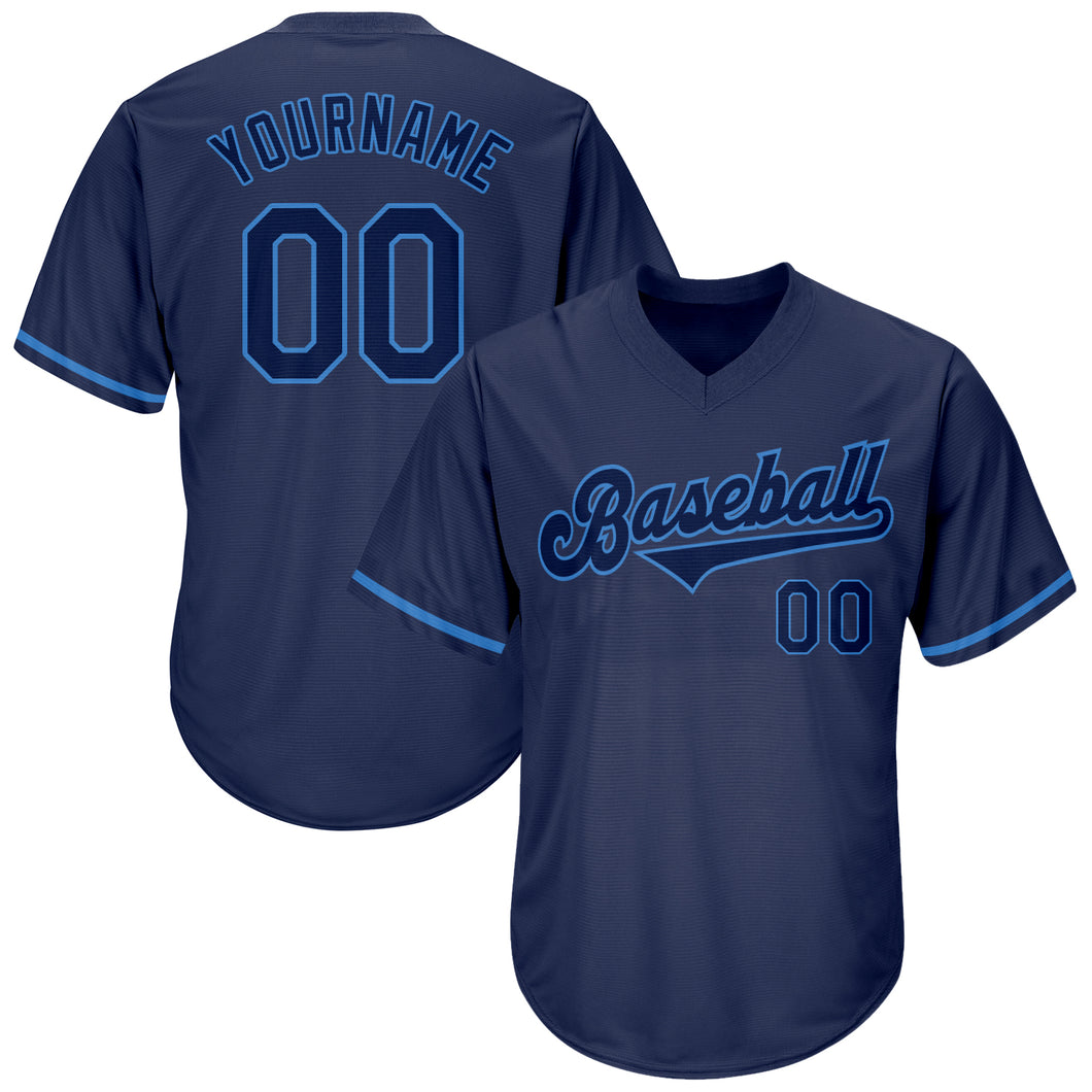 Sale Build Powder Blue Baseball Authentic Navy Throwback Shirt
