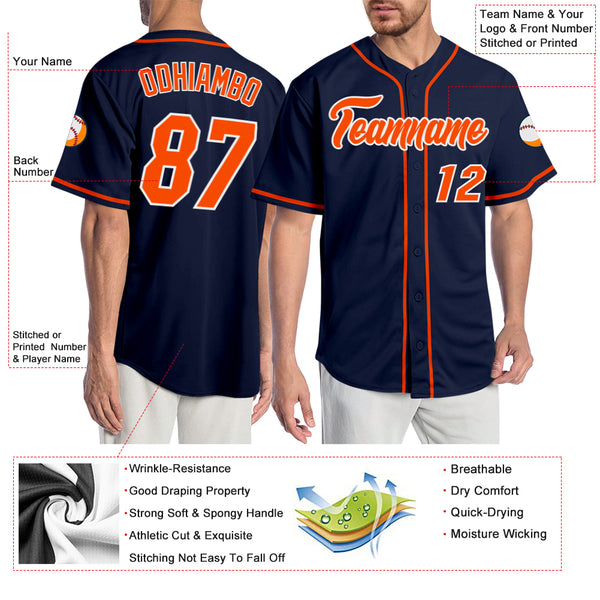 Custom Navy Baseball Jerseys, Baseball Uniforms For Your Team