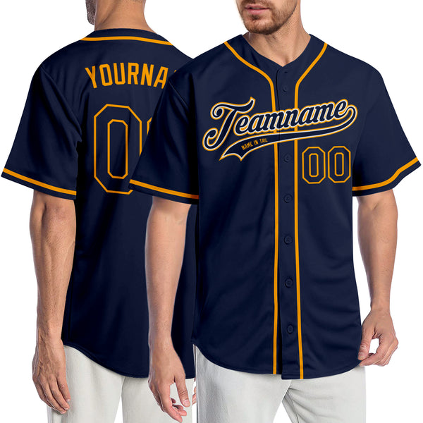  Custom Baseball Jersey, Baseball Shirt, Custom Navy