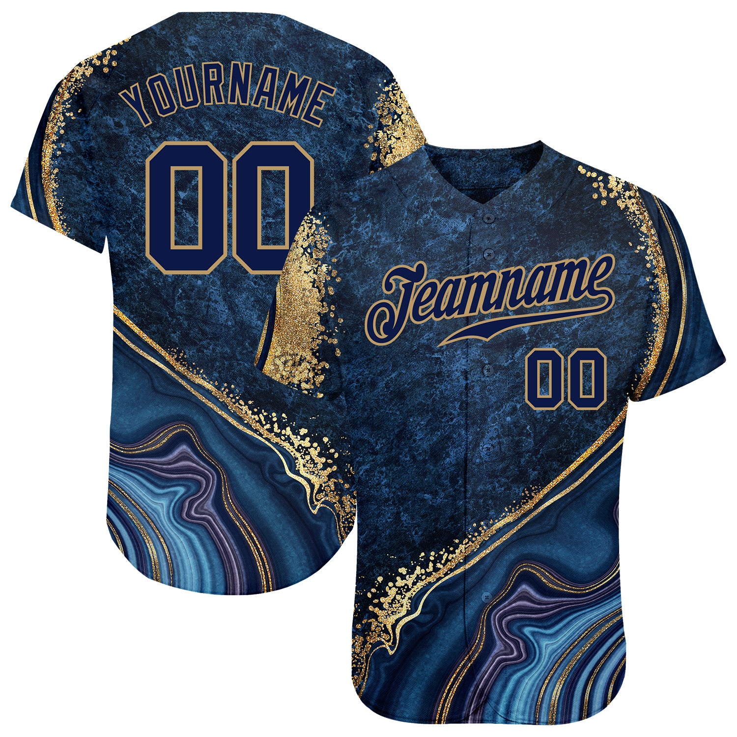 Custom Navy Red-Old Gold Baseball Jersey – CustomJerseysPro