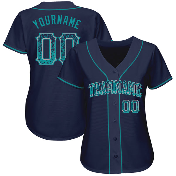 Cheap Custom Aqua Navy-Gray Authentic Drift Fashion Baseball Jersey Free  Shipping – CustomJerseysPro