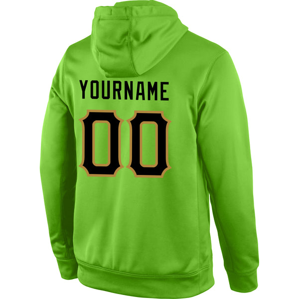 Black and discount neon green sweatshirt