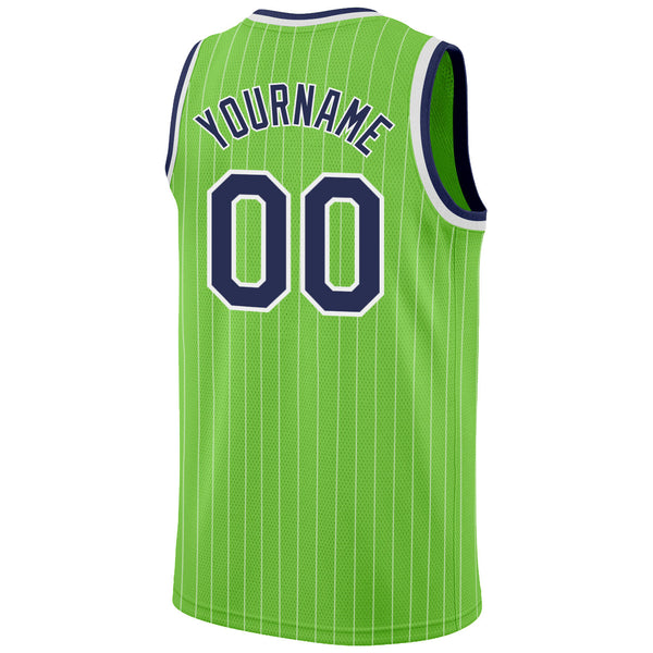 Cheap Custom Navy White-Neon Green Mesh Authentic Football Jersey Free  Shipping – CustomJerseysPro