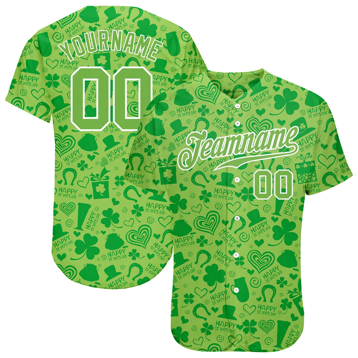 Cheap Custom Neon Green Olive-White 3D Pattern Design Authentic Baseball  Jersey Free Shipping – CustomJerseysPro