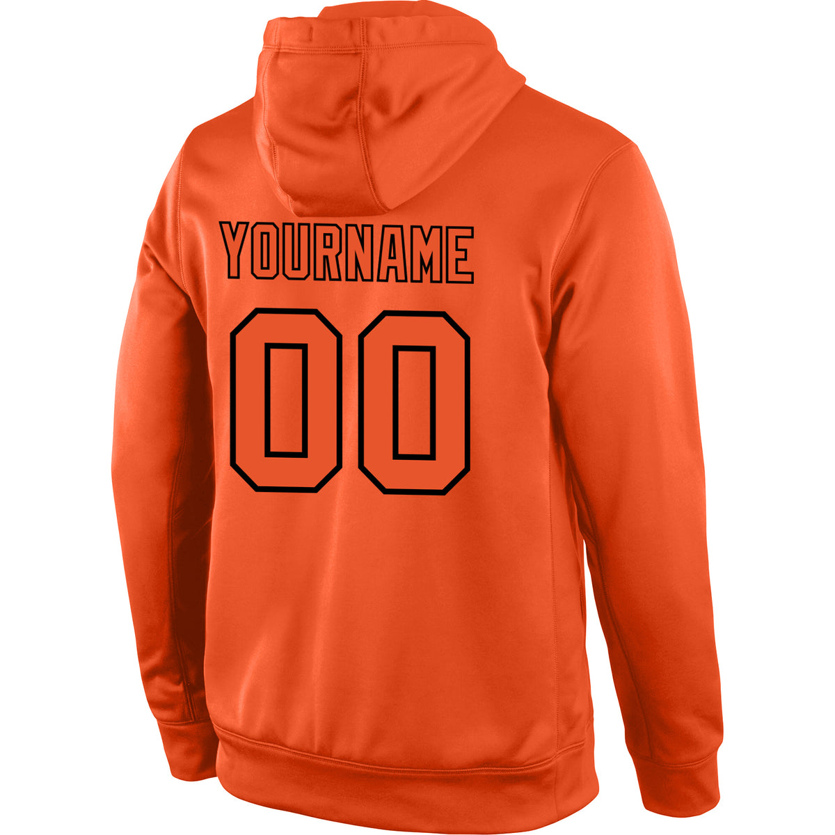 Cheap Custom Stitched Orange Orange-Black Sports Pullover Sweatshirt ...
