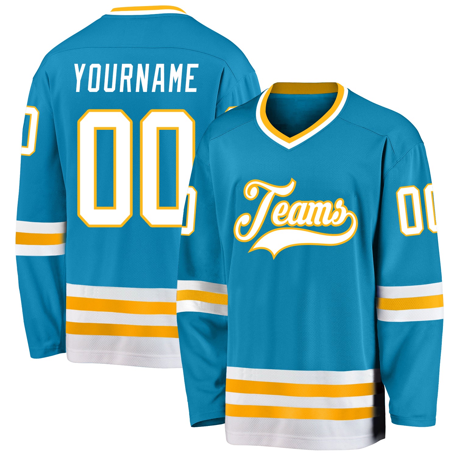 Blue and sale gold hockey jerseys