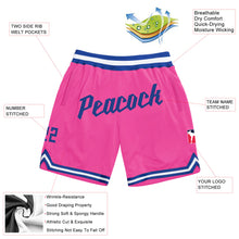 Charger l&#39;image dans la galerie, Custom Pink Royal-White Authentic Throwback Basketball Shorts
