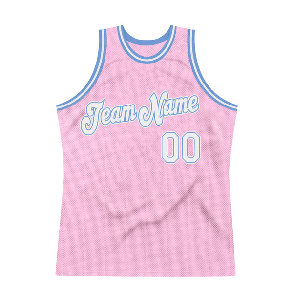 Cheap Custom Pink Black-White Authentic Throwback Basketball Jersey Free  Shipping – CustomJerseysPro