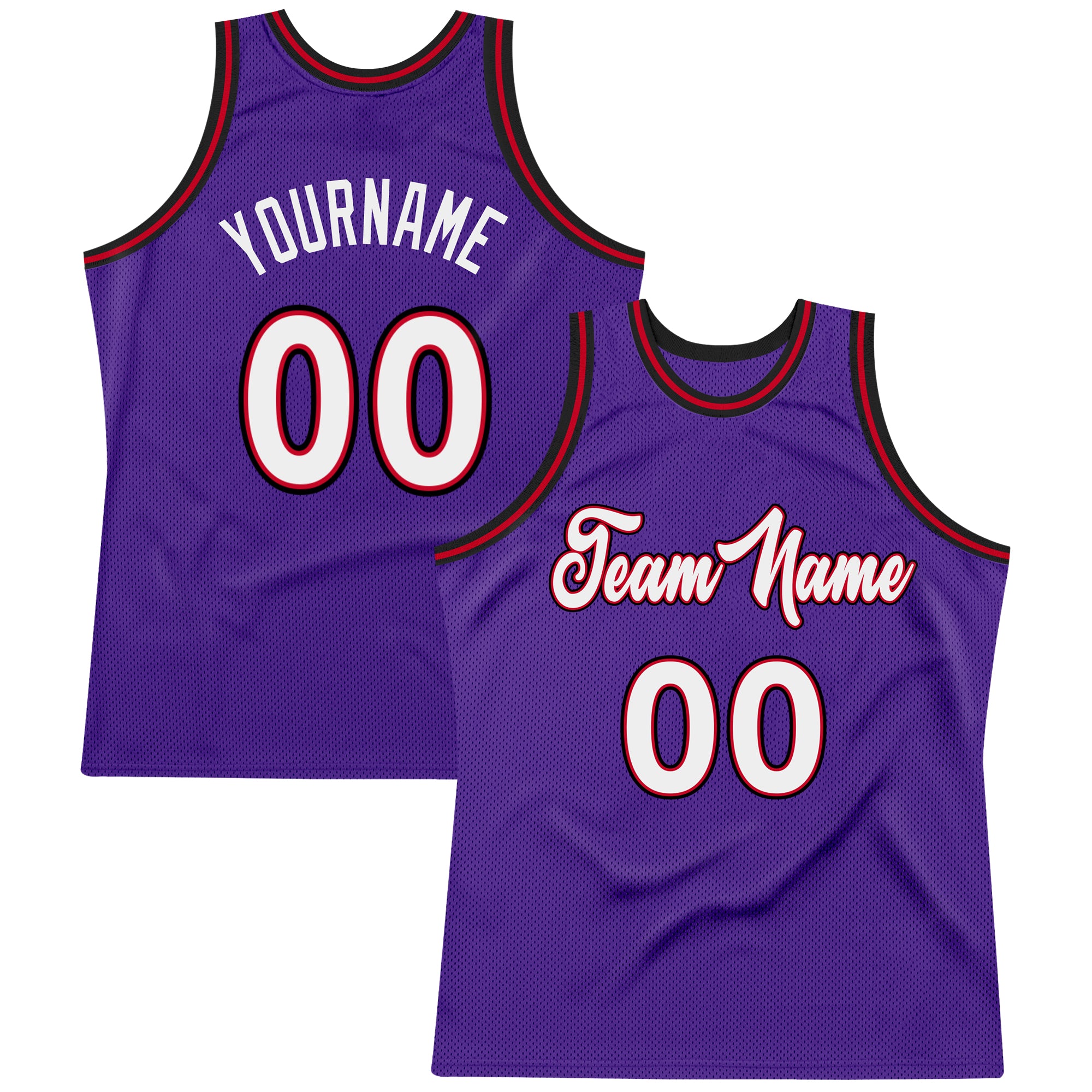 Sale Build Red Basketball Authentic Purple Throwback Jersey White