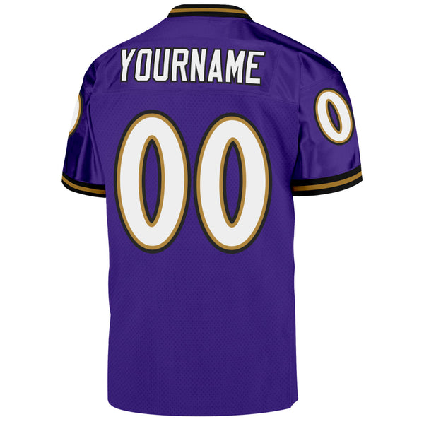 Cheap Custom Purple Black-White Mesh Split Fashion Football Jersey Free  Shipping – CustomJerseysPro