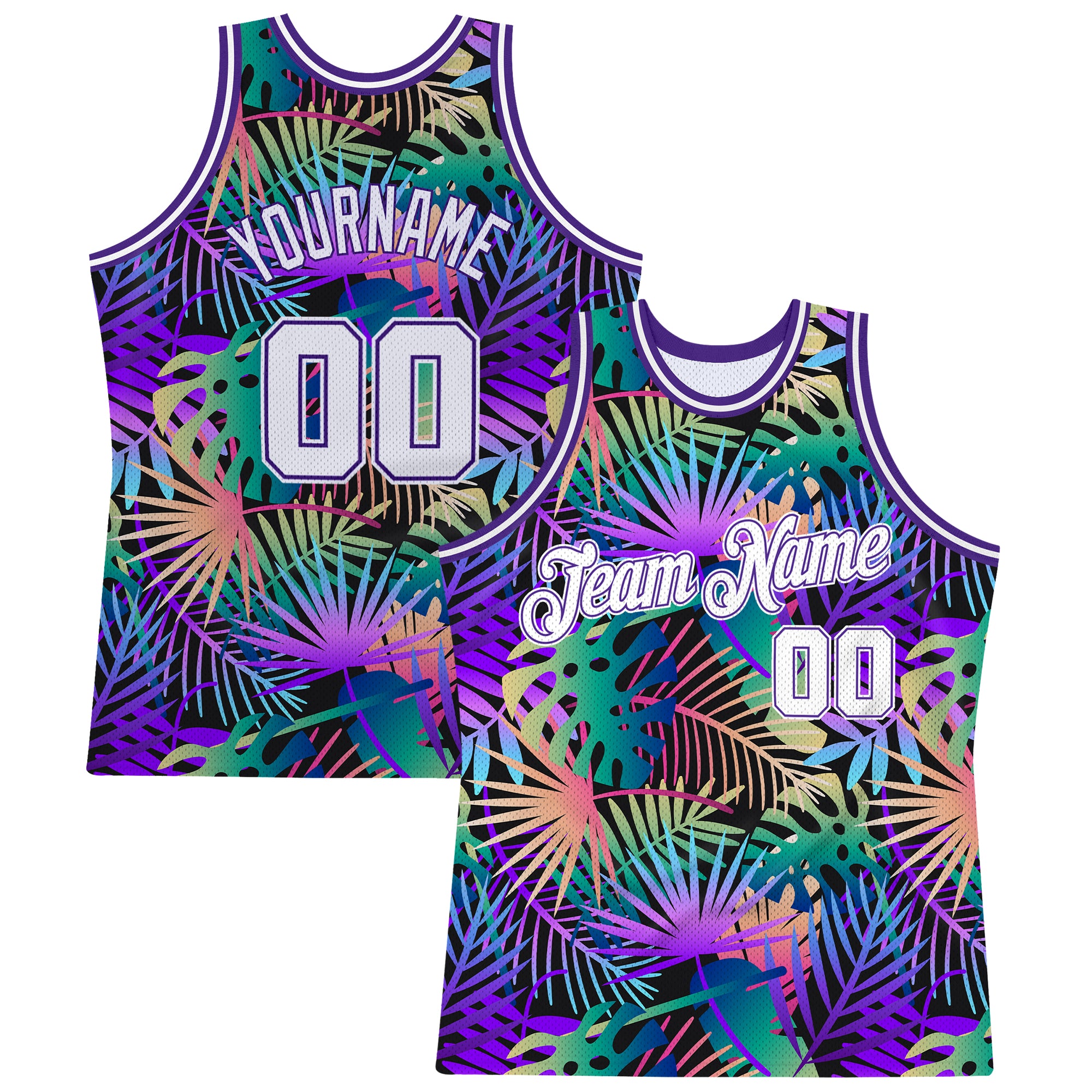 Custom Purple Sublimated Basketball Uniforms College Popular