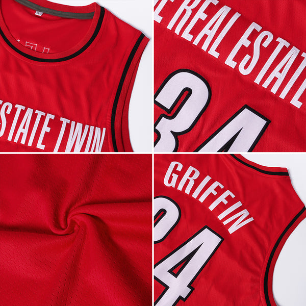 Sale Build Red Basketball Authentic White Throwback Jersey Royal –  CustomJerseysPro