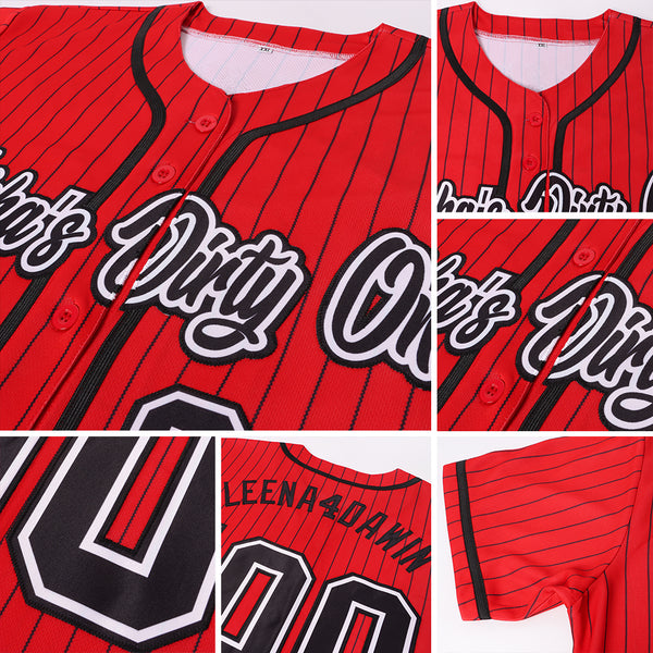 Custom Red Red-White Authentic Sleeveless Baseball Jersey Discount