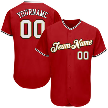 Cincinnati Reds Custom Name Number Baseball Jersey Scarlet