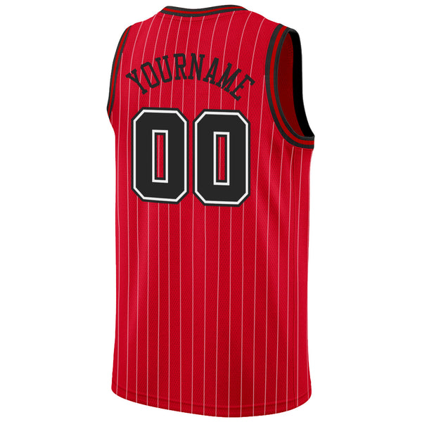 Cheap Custom Black Red-White Authentic Fade Fashion Basketball Jersey Free  Shipping – CustomJerseysPro