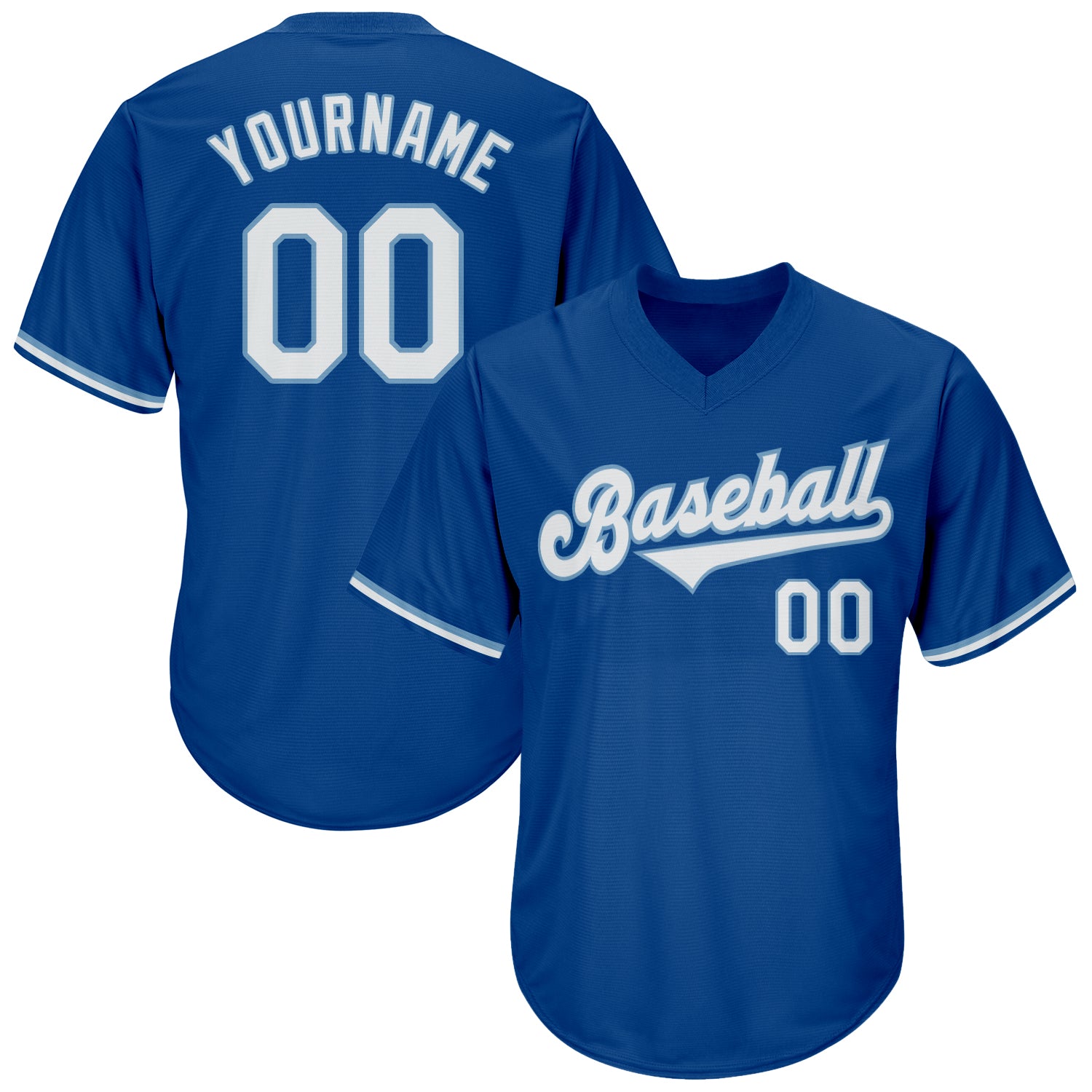 Sale Build Royal Baseball Authentic Light Blue Throwback Shirt