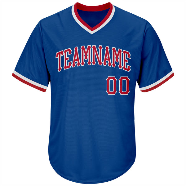 Sale Build White Baseball Authentic Royal Jersey Red