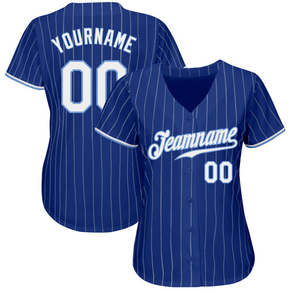 Cheap Custom Black Yellow Pinstripe Light Blue Authentic Baseball Jersey  Free Shipping – CustomJerseysPro