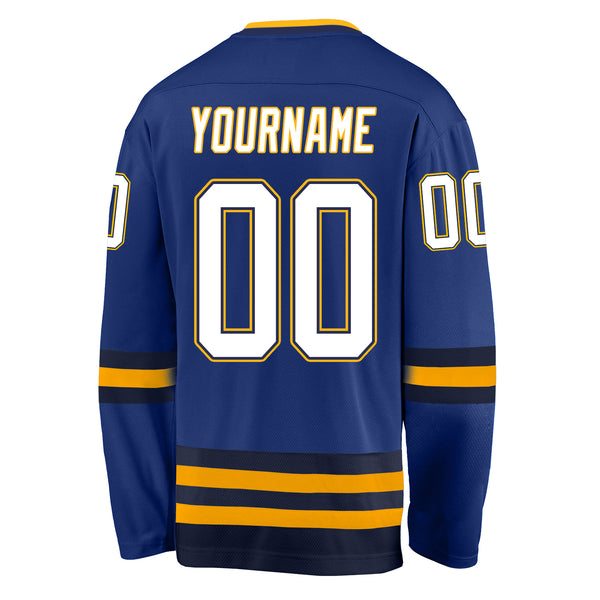 Cheap Custom Blue Black-White Hockey Jersey Free Shipping – CustomJerseysPro