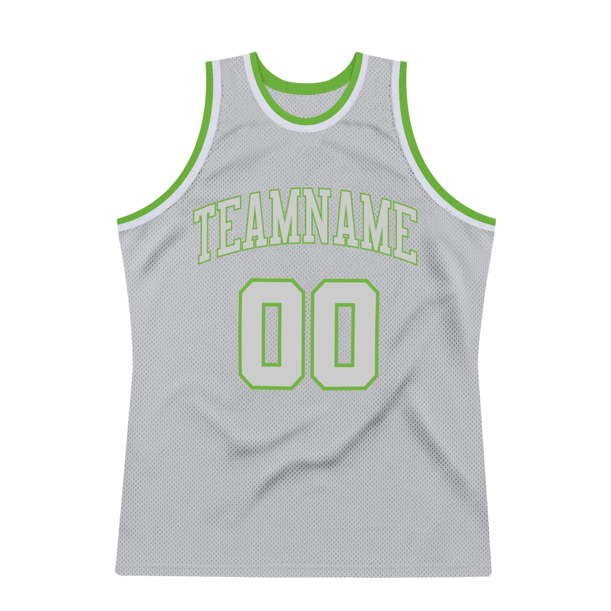 Custom Silver Gray White Round Neck Basketball Jersey Youth Size:M