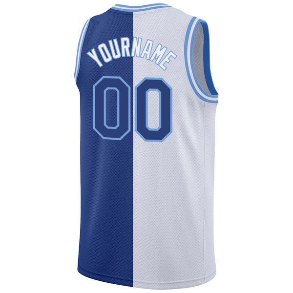 Cheap Custom White Royal-Light Blue Authentic Split Fashion Basketball  Jersey Free Shipping – CustomJerseysPro