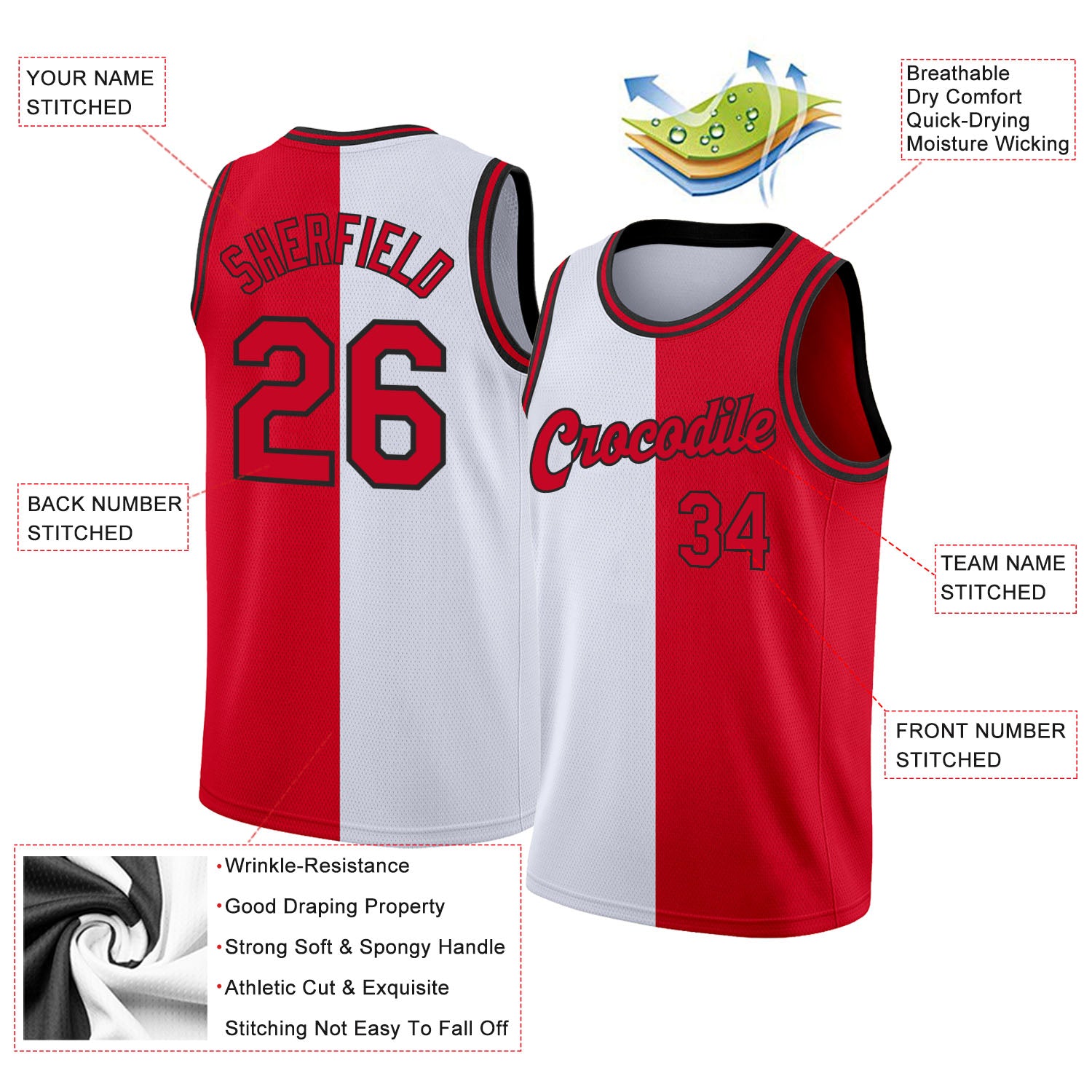 Cheap Custom Royal Red-White Authentic Fade Fashion Basketball Jersey Free  Shipping – CustomJerseysPro