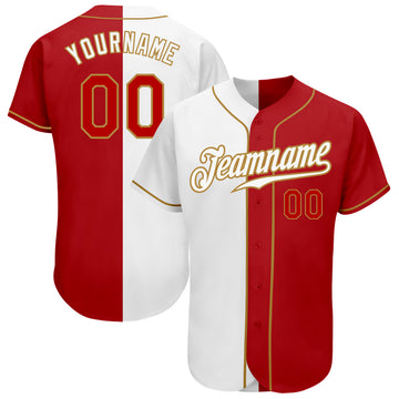 Cheap Custom Pink White-Gold Authentic Baseball Jersey Free Shipping –  CustomJerseysPro