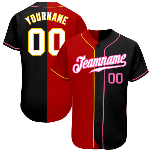 Custom Red White-Black Baseball Jersey – CustomJerseysPro