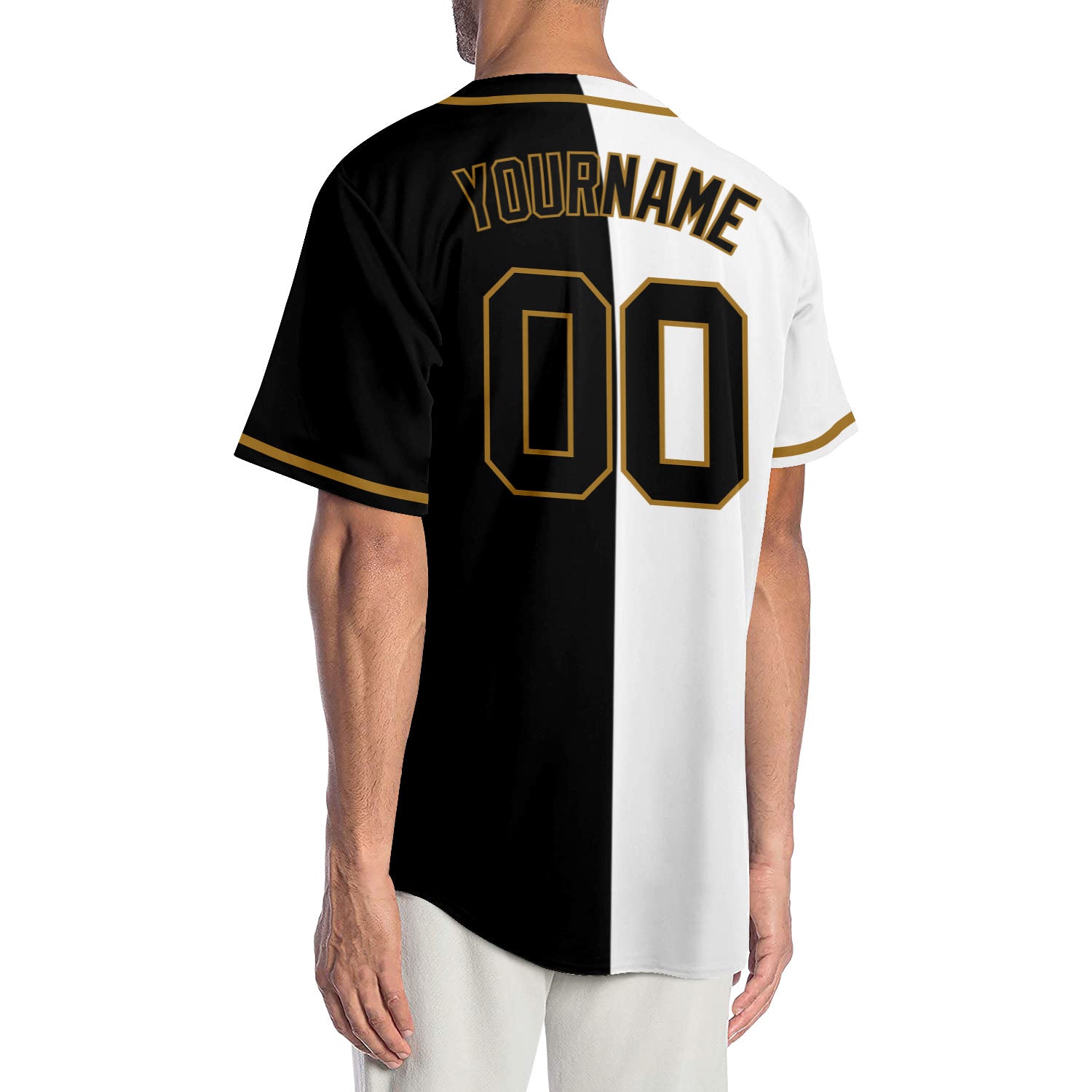 Cheap Custom Old Gold Black-White Authentic Baseball Jersey Free Shipping –  CustomJerseysPro