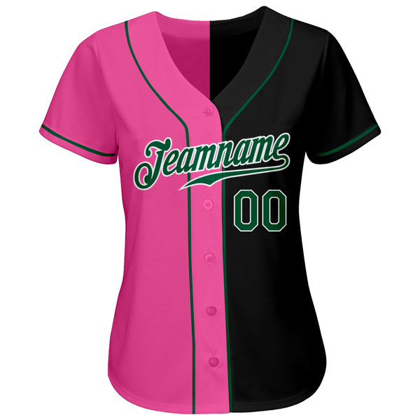 Cheap Custom Pink White-Kelly Green Mesh Authentic Football Jersey Free  Shipping – CustomJerseysPro