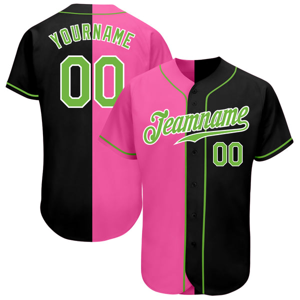 Custom Neon Green Black-White Authentic Drift Fashion Baseball Jersey in  2023