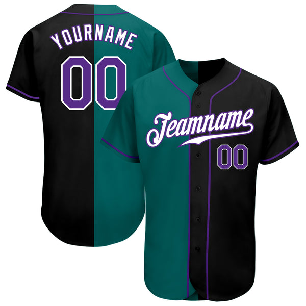 Cheap Custom Black Purple-White Authentic Baseball Jersey Free Shipping –  CustomJerseysPro