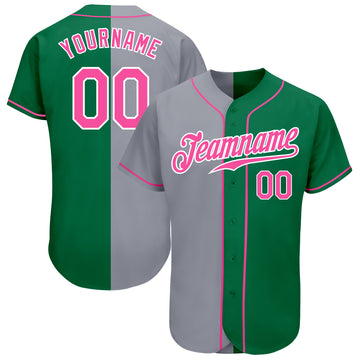 Custom Split Baseball Jerseys Women's Men's Youth - Baseball Half and Half  Jerseys Online – Balises Kelly Green– CustomJerseysPro