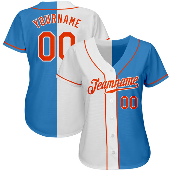 Cheap Custom White Orange Pinstripe Navy Authentic Baseball Jersey Free  Shipping – CustomJerseysPro