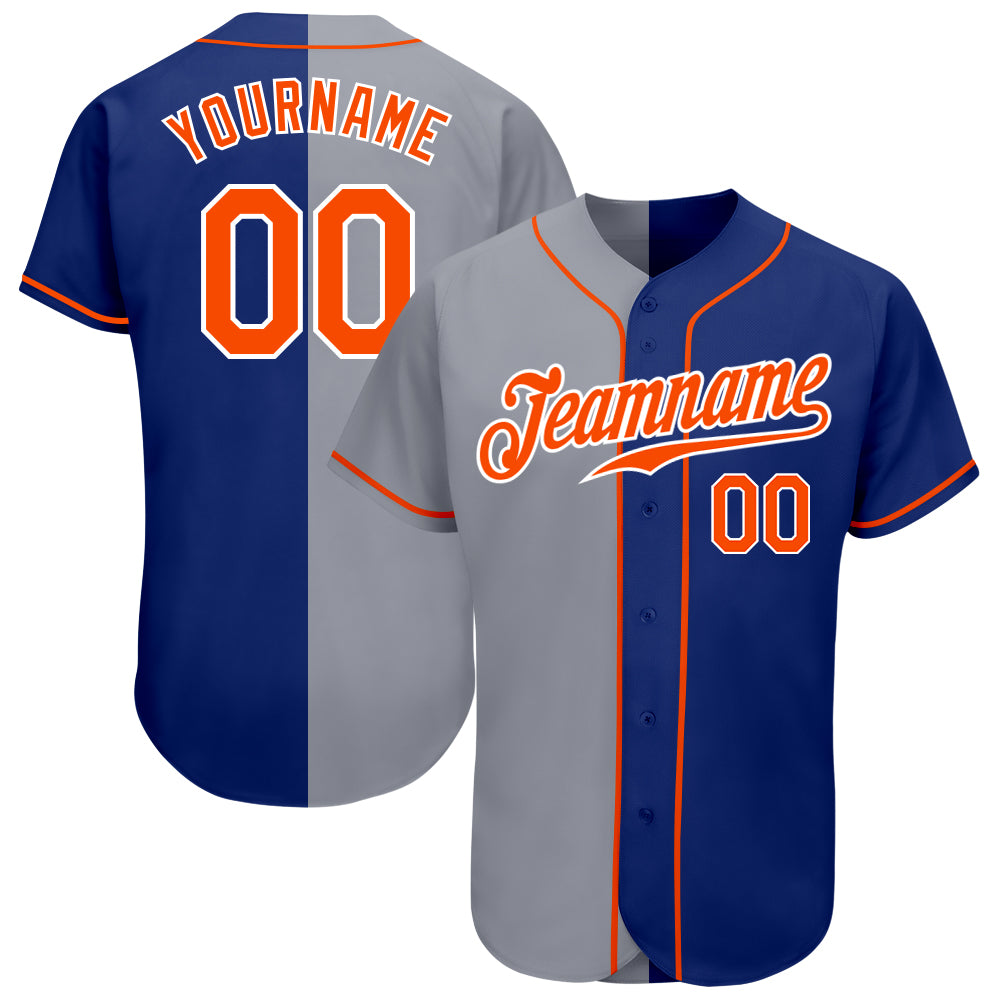 Cheap Custom Light Blue Orange-Royal Authentic Two Tone Baseball Jersey  Free Shipping – CustomJerseysPro