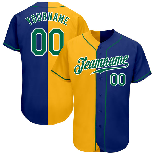 Custom Green Green-Gold Authentic Baseball Jersey – CustomJerseysPro