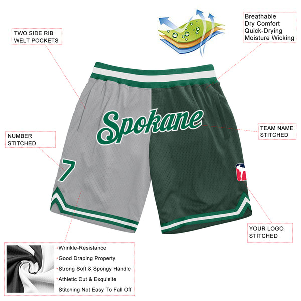 Cheap Custom Neon Green White Pinstripe Navy-White Authentic Basketball  Shorts Free Shipping – CustomJerseysPro