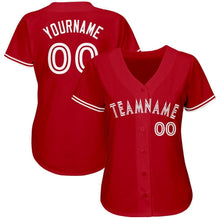 Charger l&#39;image dans la galerie, Custom Red White Baseball Jersey
