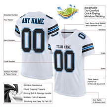 Charger l&#39;image dans la galerie, Custom White Black-Panther Blue Mesh Authentic Football Jersey
