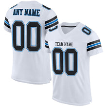 Charger l&#39;image dans la galerie, Custom White Black-Panther Blue Mesh Authentic Football Jersey
