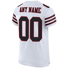 Загрузить изображение в средство просмотра галереи, Custom White Black-Red Mesh Authentic Football Jersey
