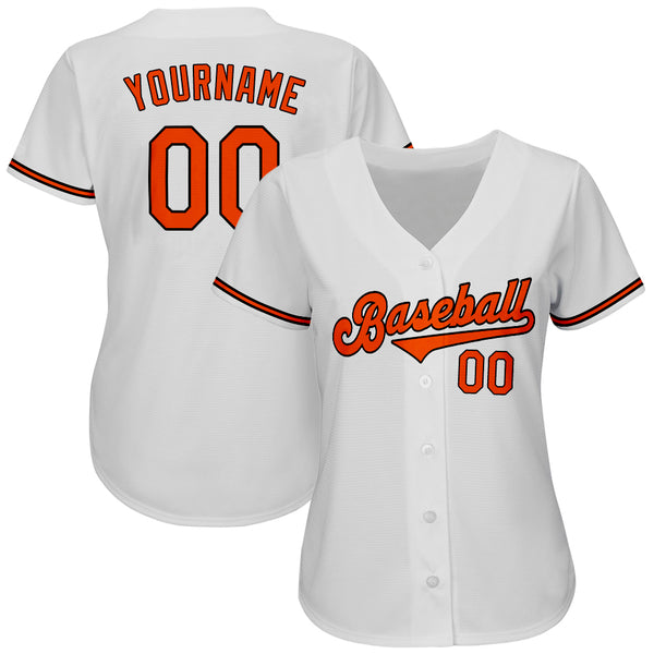 Sale Build White Baseball Authentic Orange Jersey Black