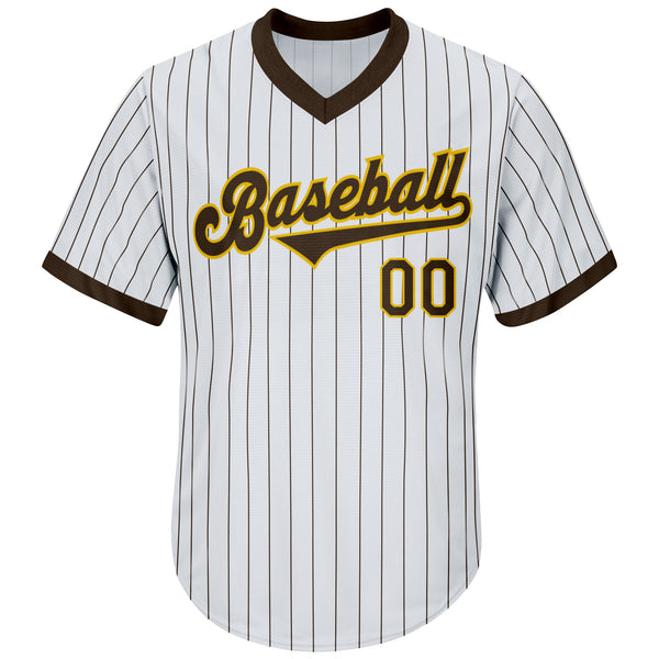 Sale Build White Baseball Authentic Brown Jersey Gold